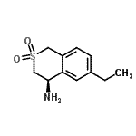CAS 登录号：676135-55-0， (4R)-6-乙基-3,4-二氢-1H-异苯并噻喃-4-胺2,2-二氧化物