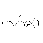 CAS 登录号：676168-80-2， 1-[(2R,3S)-3-乙基-2-环氧乙烷基]-3-(2-甲基-1,3-二氧戊环-2-基)-1-丙酮