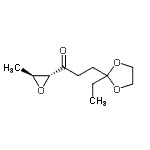CAS 登录号：676168-85-7， 3-(2-乙基-1,3-二氧戊环-2-基)-1-[(2R,3S)-3-甲基-2-环氧乙烷基]-1-丙酮