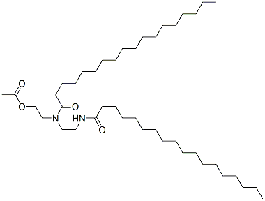 CAS 登录号：67633-78-7， N-(2-羟基乙基)-N-[2-(硬脂酰氨基)乙基]硬脂酰胺单乙酸盐