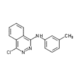 CAS 登录号：677323-06-7， 4-氯-N-(m-甲苯基)酞嗪-1-胺