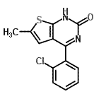 CAS 登录号：677713-46-1， 4-(2-氯苯基)-6-甲基噻吩并[2,3-d]嘧啶-2(1H)-酮