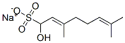 CAS 登录号：67779-49-1， 1-羟基-3,7-二甲基-2,6-辛二烯-1-磺酸钠盐
