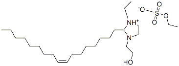 CAS 登录号：67786-02-1， (Z)-3-乙基-2-十七碳-8-烯基-1-(2-羟基乙基)咪唑烷鎓硫酸乙酯盐