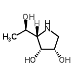 CAS 登录号：678142-34-2， (2S,3R,4S)-2-[(1R)-1-羟基乙基]-3,4-吡咯烷二醇