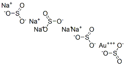 CAS 登录号：67859-69-2， 四亚硫酸金(3+)五钠盐