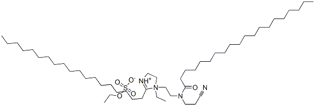 CAS#: 67874-22-0， 1-[2-[(2-Cyanoethyl)(1-Oxoicosyl)Amino]Ethyl]-1-Ethyl-4,5-Dihydro-2-Nonadecyl-1H-Imidazolium Ethyl Sulphate