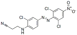 CAS 登录号：67874-57-1， 3-[2-氯-4-[(2,6-二氯-4-硝基苯基)偶氮]苯胺基]丙腈