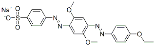 CAS 登录号：67875-02-9， 4-[[4-[(4-乙氧基苯基)偶氮]-2,5-二甲氧基苯基]偶氮]苯磺酸钠