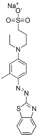 CAS 登录号：67875-03-0， 3-[[4-[(苯并噻唑-2-基)偶氮]-3-甲基苯基]乙基氨基]-1-丙烷磺酸钠盐