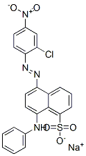 CAS 登录号：67875-18-7， 8-苯胺基-5-[(2-氯-4-硝基苯基)偶氮]萘-1-磺酸钠