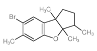 CAS 登录号：6790-63-2， (3S)-7-溴-2,3,3a,8b-四氢-3,3abeta,6,8bbeta-四甲基-1H-环戊并[b]苯并呋喃