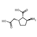 CAS#: 679436-21-6， (1S,2S,5R)-2-Amino-5-(carboxymethyl)cyclopentanecarboxylic acid