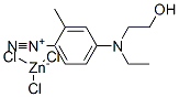 CAS 登录号：67953-75-7， 4-[乙基(2-羟基乙基)氨基]-2-甲基偶氮苯三氯锌酸盐