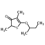 CAS 登录号：679828-59-2， 5-仲-丁氧基-2,4-二甲基-3(2H)-噻吩酮