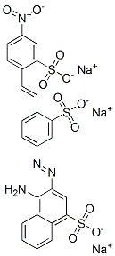 CAS 登录号：67990-28-7， 4-氨基-3-[[4-[2-(4-硝基-2-磺酸基苯基)乙烯基]-3-磺酸基苯基]偶氮]萘-1-磺酸三钠