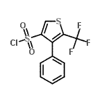 CAS 登录号：680211-85-2， 4-苯基-5-(三氟甲基)-3-噻吩磺酰氯