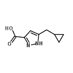 CAS#: 681034-57-1， 5-(Cyclopropylmethyl)-1H-pyrazole-3-carboxylic acid