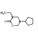 CAS#: 681218-09-7， 5-Cyclopentyl-3-ethyl-1,3,5-thiadiazinane-2-thione