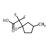 CAS 登录号：681240-29-9， 二氟(1-羟基-3-甲基环戊基)乙酸