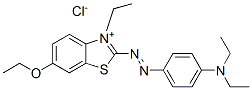 CAS 登录号：68134-33-8， 2-[[4-(二乙基氨基)苯基]偶氮]-6-乙氧基-3-乙基苯并噻唑鎓氯化物