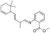 CAS 登录号：68140-57-8， 2-[[4-(6,6-二甲基-2-环己烯-1-基)-2-甲基-3-丁烯亚基]氨基]苯甲酸甲酯