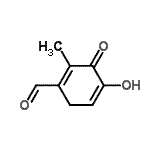 CAS 登录号：681453-68-9， 4-羟基-2-甲基-3-氧代-1,4-环己二烯-1-甲醛