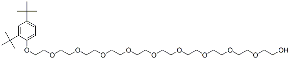 CAS 登录号：68214-69-7， 29-[2,4-二(1,1-二甲基乙基)苯氧基]-3,6,9,12,15,18,21,24,27-九氧杂二十九烷-1-醇