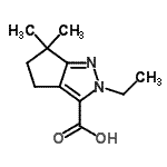 CAS#: 682757-67-1， 2-Ethyl-6,6-dimethyl-2,4,5,6-tetrahydrocyclopenta[c]pyrazole-3-carboxylic acid