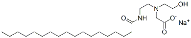 CAS 登录号：68298-17-9， N-(2-羟基乙基)-N-[2-[(1-氧代十八烷基)氨基]乙基]甘氨酸钠