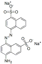 CAS 登录号：68310-69-0， 4-[(4-氨基-7-磺基-1-萘基)偶氮]-1-萘磺酸二钠盐