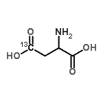 CAS#: 68315-35-5， (4-<sup>13</sup>C)Aspartic acid