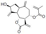 CAS 登录号：68370-45-6， [(3aR,6abeta,9abeta,9balpha)-十二氢-8alpha-羟基-3,6,9-三(亚甲基)-2-氧代薁并[4,5-b]呋喃-4beta-基] 甲基丙烯酸酯