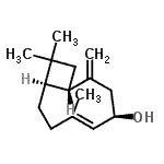 CAS 登录号：68373-70-6， (1S,4R,5E,9R)-6,10,10-三甲基-2-亚甲基双环[7.2.0]十一碳-5-烯-4-醇