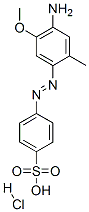 CAS 登录号：68400-35-1， 4-[(4-氨基-5-甲氧基邻甲苯基)偶氮]苯磺酸单盐酸盐