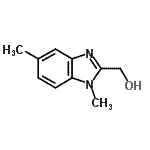 结构式 CAS# 68426-72-2, (1,5-二甲基-1H-苯并咪唑-2-基)甲醇