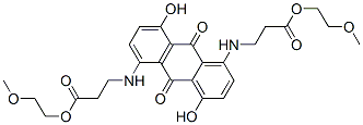 CAS 登录号：68479-79-8， N,N'-(9,10-二氢-4,8-二羟基-9,10-二氧代-1,5-蒽二基)二-beta-丙氨酸二(2-甲氧基乙基) 酯