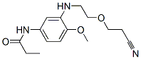 CAS 登录号：68540-98-7， N-[3-[[2-(2-氰基乙氧基)乙基]氨基]-4-甲氧基苯基]丙酰胺