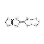 结构式 CAS# 68550-20-9, 2-([1,3]二硫杂环戊烯并[4,5-d][1,3]二硫醇-2-亚基)[1,3]二硫杂环戊烯并[4,5-d][1,3]二硫杂环戊烯