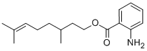 CAS 登录号：68555-57-7， 香茅基邻氨基苯甲酸酯