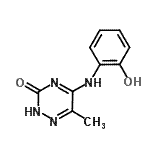 CAS 登录号：685551-55-7， 5-[(2-羟基苯基)氨基]-6-甲基-1,2,4-三嗪-3(2H)-酮