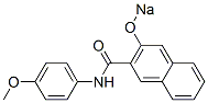 CAS 登录号：68556-03-6， N-(P-甲氧基苯基)-3-钠氧基-2-萘甲酰胺