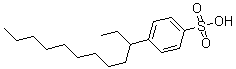 结构式 CAS# 68584-22-5, (C10-C16)烷基苯磺酸