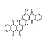 CAS 登录号：6871-71-2， 8,17-二羟基-6,15-二氢二萘并[2,3-A:2',3'-H]吩嗪-5,9,14,18-四酮