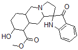 CAS 登录号：6872-98-6， (5'aR)-1,2',3,3',5'abeta,6',7',8',9',9'aalpha,10',10'aalpha-十二氢-8'alpha-羟基-3-氧代螺[2H-吲哚-2,1'(5'H)-吡咯并[1,2-b]异喹啉]-9'alpha-羧酸甲酯