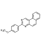 CAS 登录号：68725-85-9， 3-(4-甲氧基苯基)苯并[f]喹唑啉