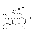 CAS 登录号：68742-86-9， (6aR)-1,2,9,10-四甲氧基-6-甲基-5,6,6a,7-四氢-4H-二苯并[de,g]喹啉-6-鎓溴化物