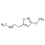 CAS 登录号：687602-59-1， 2-(3-甲氧基-1,2-恶唑-5-基)-N-甲基乙胺