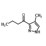CAS 登录号：68809-56-3， 1-(4-甲基-1H-吡唑-3-基)-1-丁酮