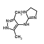 CAS 登录号：688729-33-1， N-(4,5-二氢-1H-咪唑-2-基)-3,5-二甲基-1H-吡唑-4-胺